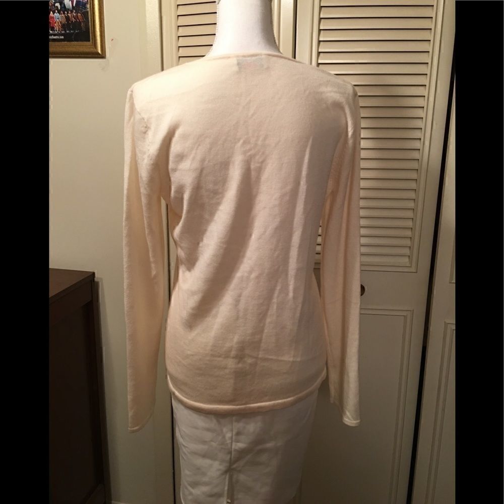 Talbots Winter white wool sweater - Picture 2 of 3